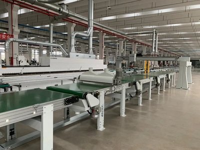 2020年6月6日鑫迪木门智能智造工厂全线投产