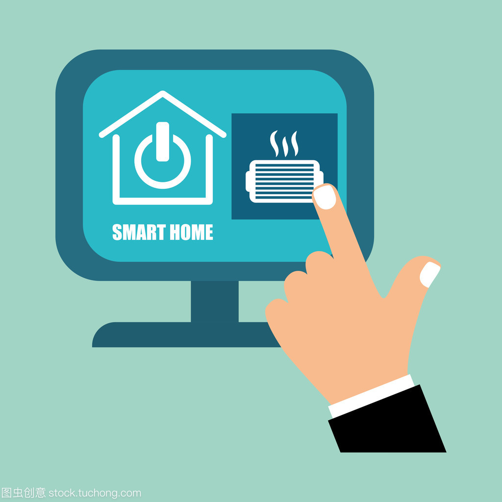 智能家居设计 系统的概念与技术图标的现代诠释